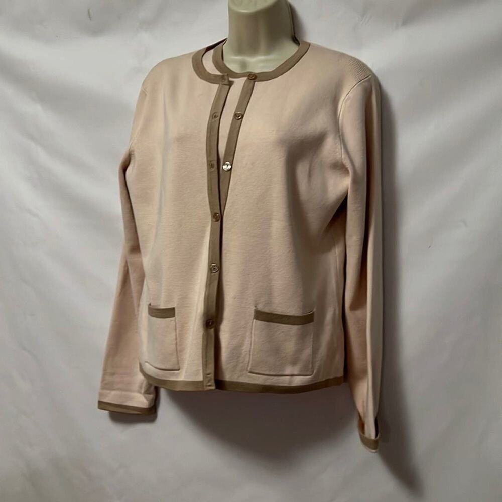 SANDRA SILK‎ BLEND  2 PIECE SWEATER SET SIZE M